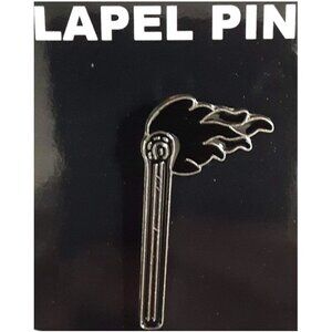 C&D Visionary DSX Lit Match Metal Lapel Pin, Black